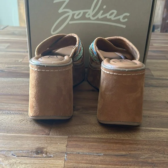 Zodiac Nessa-raffia wedge sandals NWT size 9 - Picture 6 of 10